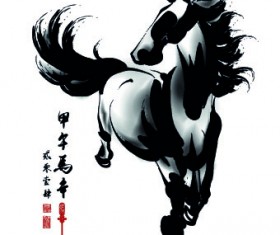 2014 horse Year design element 05