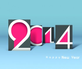 2014 year vector background set 02