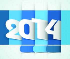2014 year vector background set 04