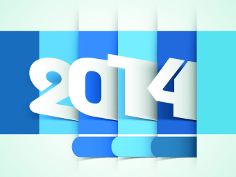 2014 year vector background set 04