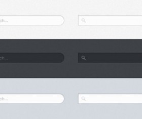 6 Kind search boxes psd material