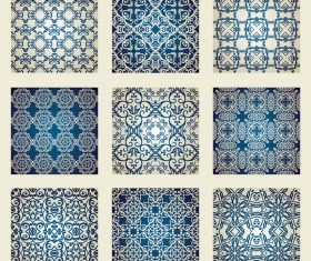 Ornate Seamless pattern vector 02
