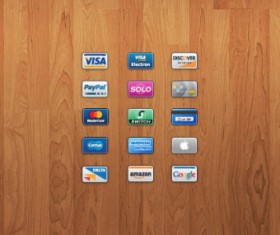 Bank Card icons psd
