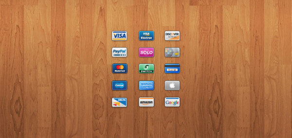 Bank Card icons psd