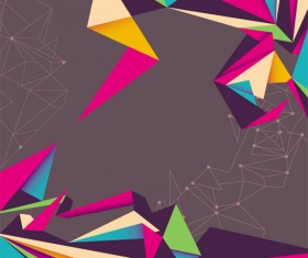 Color Origami style background