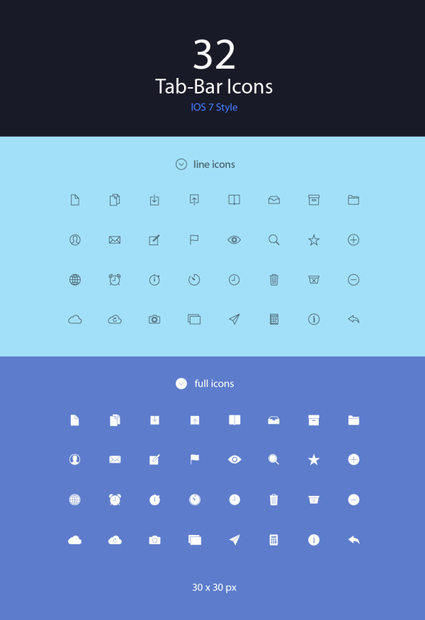 32 Kind Tab-bar icons