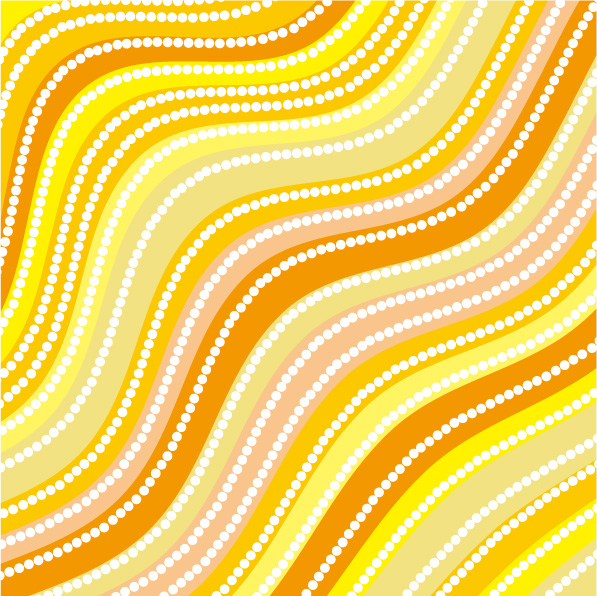 Yellow dynamic lines vector background