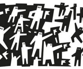 Abstract cartoon characters vector 04