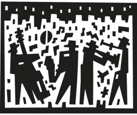 Abstract cartoon characters vector 07