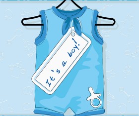 Boy undershirt vector