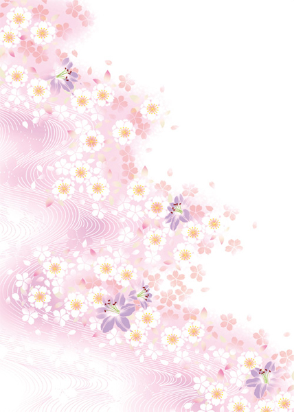 White flower and pink background