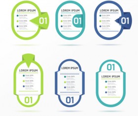 Creative web labels vector