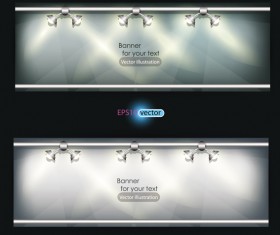 Spotlight banner vector 01