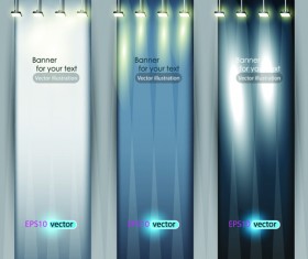 Spotlight banner vector 03