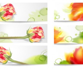Rose banner vector