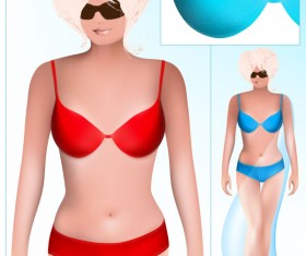 Clothes template design vector 17