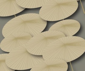 Bamboo umbrella background vector