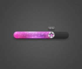 Shiny Pink Progress bar psd