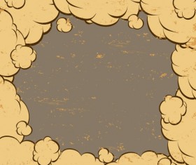 Cartoon explosion frames vector set 04