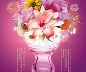 Flower and jardiniere psd