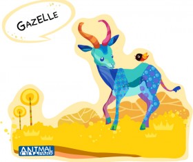 Draw Gazelle vector