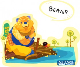 Draw Beaver vector