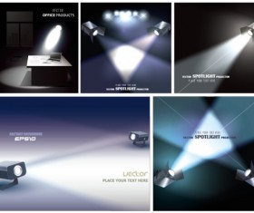 Sorts of Spotlight design vector