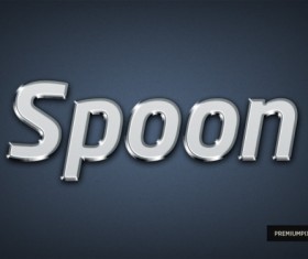 Metal Texture text psd material