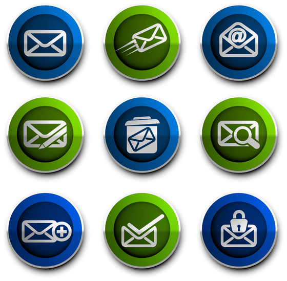 Email style icons vector 02