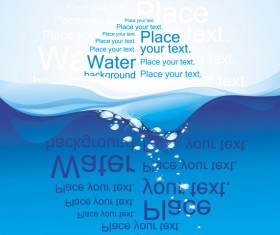 Creative Water wave background vector