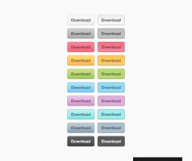 Different color download button psd