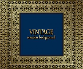 Vintage seamless background vector 01