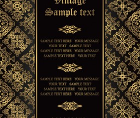 Vintage seamless background vector 04