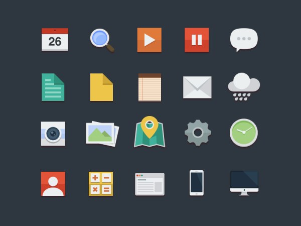 Vintage Mobile Applications icons