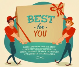 Vintage advertising billboard vector 04