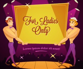 Vintage advertising billboard vector 05