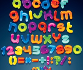 Funny alphabets creative design vector 01