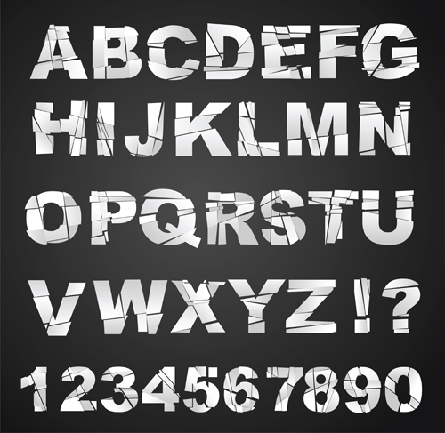 Funny alphabets creative design vector 02