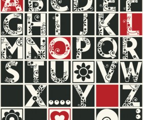 Funny alphabets creative design vector 03