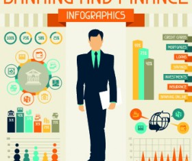 Vintage Banking and finance design vector 05