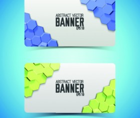 Boneycomb banner vector 01