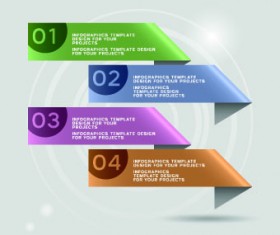 Creative Banners with numbers vector 02