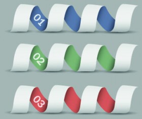 Creative Banners with numbers vector 04