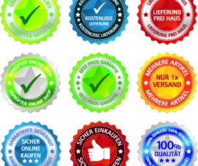 Best Sticker label vector 02