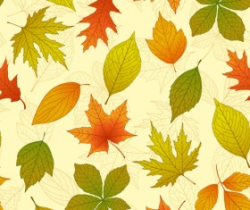 Bright autumn leaves vector backgrounds 03