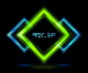 Bright shapes vector background 01