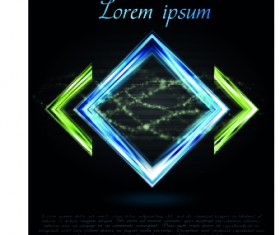 Bright shapes vector background 02