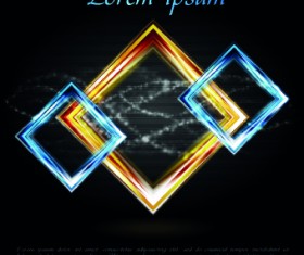 Bright shapes vector background 03