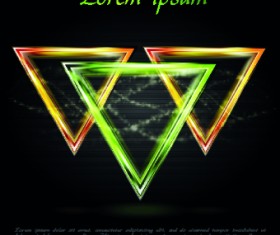 Bright shapes vector background 04