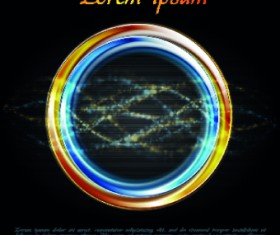 Bright shapes vector background 05